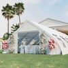 Costway 20'X40' Peach Shaped Party Tent Heavy-duty Wedding Canopy with Zipper Doors - 4 of 4