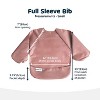 Tiny Twinkle Mess-Proof/Waterproof 2-Pack Long-Sleeve Baby Bib, Machine Washable Smock for Eating - 4 of 4