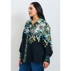 Avenue Women's Plus Size La Luna Button Down Shirt - 4 of 4