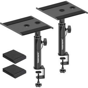 Paaaawaters Set of 2 Desktop Studio Monitor Speaker Stands Bookshelf Speaker Stands - 1 of 4
