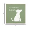 Slickblue 7x7 Dog Quote Wood Sign – Lab Testing Food Humor for Pet Owners' Kitchen or Home, Color Options - 3 of 3