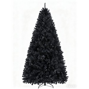6.5Ft Artificial Christmas Tree with 250 LED Lights, 818 Branch Tips and Metal Base for Indoor and Outdoor Home Office Holiday Party Decorations - 1 of 1