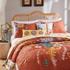 Topanga 5-Piece Quilt Set – Multi Color, Reversible Folk Art Comforter with Decorative Pillows by Greenland Home Fashions - 4 of 4