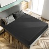 PiccoCasa 100GSM Microfiber Striped Bed Fitted Sheet 16 Inch Deep Pocket Bed Mattress Cover - 2 of 3