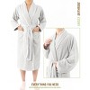 American Soft Linen Triga - Bamboo Robes for Women and Men, Unisex Plush Spa Lounging Bathrobe, 1 Piece Cozy Robe for Couples After Shower - 2 of 4