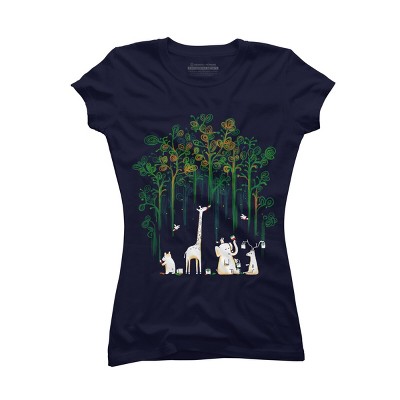 Junior's Design By Humans Repaint the forest By radiomode T-Shirt