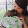 WeeSprout Organic Swaddle Blankets, Set of 2 Muslin Swaddle Baby Blankets, Extra Large 47" x 47" - 4 of 4