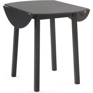 VINGLI 35" Solid Wood Folding Dining Table,  Expandable Folding Round Table for Home, Brown. - 1 of 4