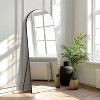 Classic Wood Framed Full-Length Mirror with Right-Angled Arch Design - 2 of 4
