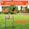 Dog Agility Equipment, 87 PCS Dog Training Obstacle Course Set - with Tunnel 2 Hurdles 8 Weave Poles Jump Ring Pause Box Toy Balls Storage Bag - 2 of 4