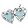 Black Bow Jewelry Sterling Silver 20mm Polished Heart Locket - 4 of 4