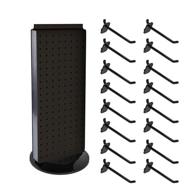Azar Displays Revolving Pegboard Counter Display with Hooks