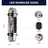 American Art Decor Metal LED Skate Shop Decks and More Marquee Sign: Vintage Style Sports Room Accent - 4 of 4
