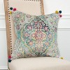 20"x20" Oversize Medallion Poly Filled Square Throw Pillow - Rizzy Home: Bohemian Style, Velvet, Indoor Decor - image 2 of 4