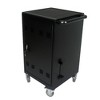 Gulches 30-Device Mobile Charging Cart with Combination Lock - Black Steel Charging Cabinet for Tablets Laptops, Locking Casters & Cable Management - 3 of 4