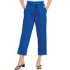 Collections Etc Tie Waist Capri Pants - 2 of 4