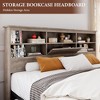 Whizmax Bed Frame with High Storage Bookcase Headboard, Wood Bed Frame with 4 Storage Drawers, No Box Spring Needed, Metal Frame, Easy Assembly - 3 of 4