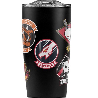 Top Gun Maverick Top Gun Maverick Badge Steel Tumbler 20oz Coffee Travel Mug
