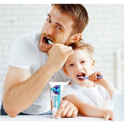 SprinJene Kids Tarter Control Fluoride-Free Toothpaste - Vanilla - 3.5oz/2ct: Alcohol-Free, Dye-Free, Vegan, Sugar-Free
