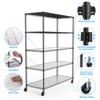 Dolonm Wire Shelving Unit, 6000 LBS NSF Height Adjustable Metal Garage Storage Shelves with Wheels,Metal Shelves - 2 of 4