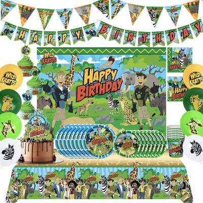 Treasures Gifted Wild Kratts Party Supplies Ultimate Set for 16 Guests
