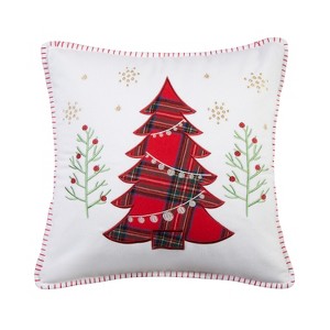 Thatch Home Spencer Plaid Tree Whipstitch Decorative Pillow - Levtex Home - 1 of 4