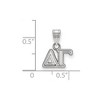 Black Bow Jewelry Sterling Silver Delta Gamma Greek Life Small Pendant - 2 of 3