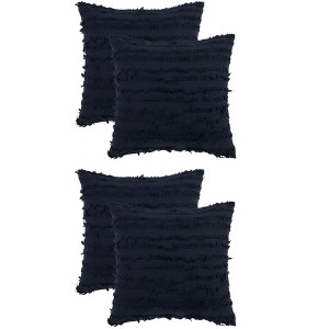 Unique Bargains Cotton Home Decor Throw Pillow Covers for Couch Sofa 4 Pcs - 1 of 4