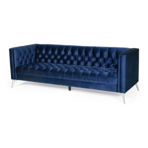 NicBex 86.75 Inch Tufted 3-Seater Sofa Couch with Iron Legs for Living Room,Office,Apartment - 1 of 4