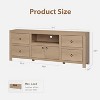 Farmhouse TV Stand Large Entertainment Stand for TV Up to 80 Inch, with 6 Storage Drawer & Soundbar Shelf, Television Consoles Stands - 2 of 4