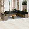 vidaXL Garden Sofa Set Grey, Dark Grey - 2 of 4