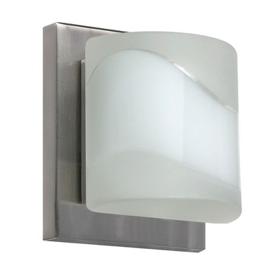 Besa Lighting Paolo 1 - Light Vanity in  Satin Nickel