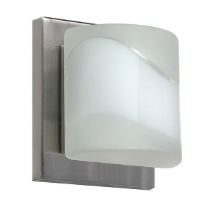 Besa Lighting Paolo 1 - Light Vanity in  Satin Nickel - 1 of 1