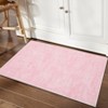 Washable rug. Modern solid-color, non-slip. Non-shedding, low-pile, foldable. Contemporary minimalist. For living/dining/bedrooms - 4 of 4