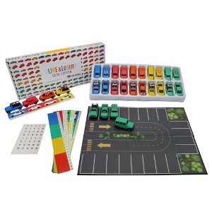 MEAVIA Line Up Toys Car Playset, 32-Piece Line and Learn Toy Vehicle Set - 1 of 4