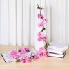 Unique Bargains Hanging Artificial Cherry-Blossom Flower Vines Decor 5.9ft/180cm 2 Pcs - 2 of 4