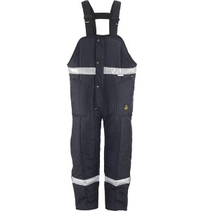 RefrigiWear Men's Iron-Tuff Enhanced Visibility Insulated High Bib Overalls with Reflective Tape - 1 of 4