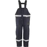 RefrigiWear Men's Iron-Tuff Enhanced Visibility Insulated High Bib Overalls with Reflective Tape