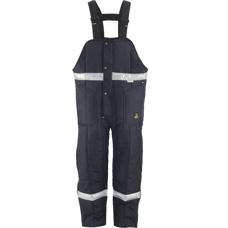 RefrigiWear Men's Iron-Tuff Enhanced Visibility Insulated High Bib Overalls with Reflective Tape, 1 of 7