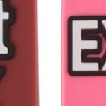 pink, orange, red, black