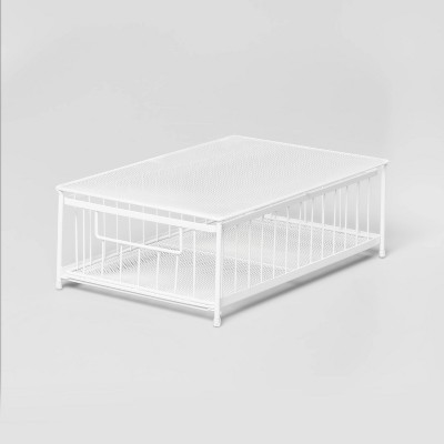 Small Stackable Slide Out Drawer White - Brightroom™