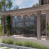 PexFix 72 in. x 35 in. Outdoor Privacy Rectangle Screen Galvanized Steel Panel Divider in Black - 2 of 4