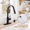 CASAINC Single-Handle Pull Down Kitchen Sink Faucet with Infrared Sensor, Soap Dispenser and Deckplate Included - 4 of 4