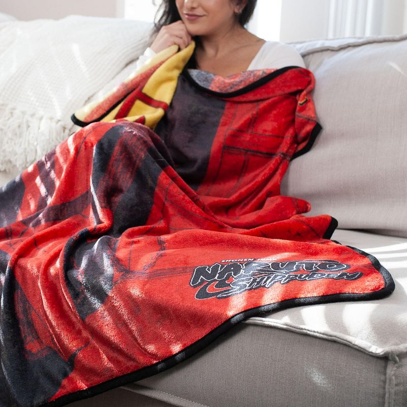 Just Funky Naruto Ninja Fleece Throw Blanket | 45 x 60 Inches, 5 of 7