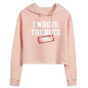 Women's - Jersey Shore - I Wrote The Note Cropped Graphic Hoodie - 1 of 3
