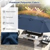 Tangkula 15.5 FT Double-sided Patio Umbrella w/ Solar Lights Outdoor Twin Size Umbrella - 4 of 4
