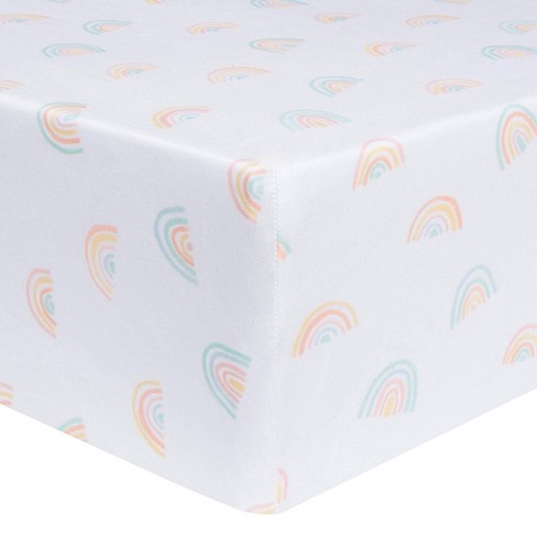 Rainbow fitted crib discount sheet