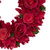 Northlight Rose Floral Wooden Spring Wreath - 14" - 3 of 4