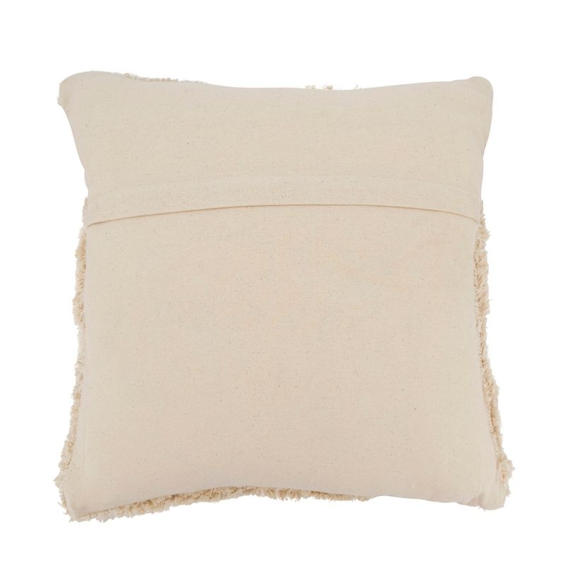 Saro Lifestyle Sumptuous Tufted Elegance Poly Filled Throw Pillow, Beige, 20"x20", 2 of 4