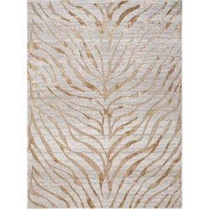 Gold 2 ft. x 3 ft. Accent Rug ¨C Soft Non-Shedding Small Area Rug for Entryway, Bedroom, or Bathroom - Nertpow - 1 of 4